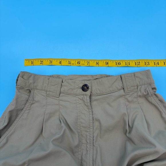 L.L. Bean Traveler Cargo Convertible Khaki Hiking Pants Size 10 - Picture 10 of 11